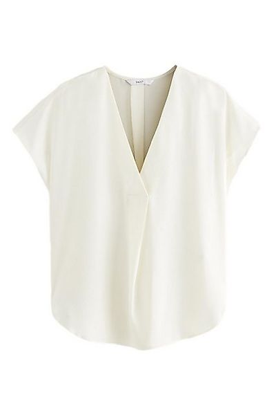 Next Kurzarmbluse Relaxed Fit Schlupfbluse mit V-Ausschnitt (1-tlg) günstig online kaufen