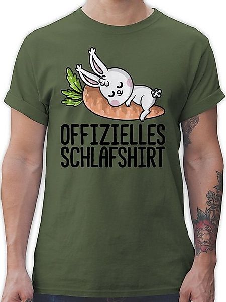 Shirtracer T-Shirt Offizielles Schlafshirt mit Hase schwarz Sprüche Stateme günstig online kaufen