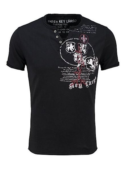 Key Largo T-Shirt T-Shirt Weapon Wappen Print Motiv vintage Look MT00733 V- günstig online kaufen
