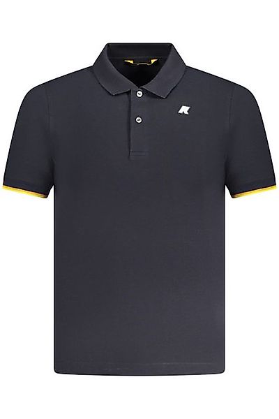 K-Way Poloshirt Herren Kurzarm-Polo in Blau mit Kontrastdetails und günstig online kaufen