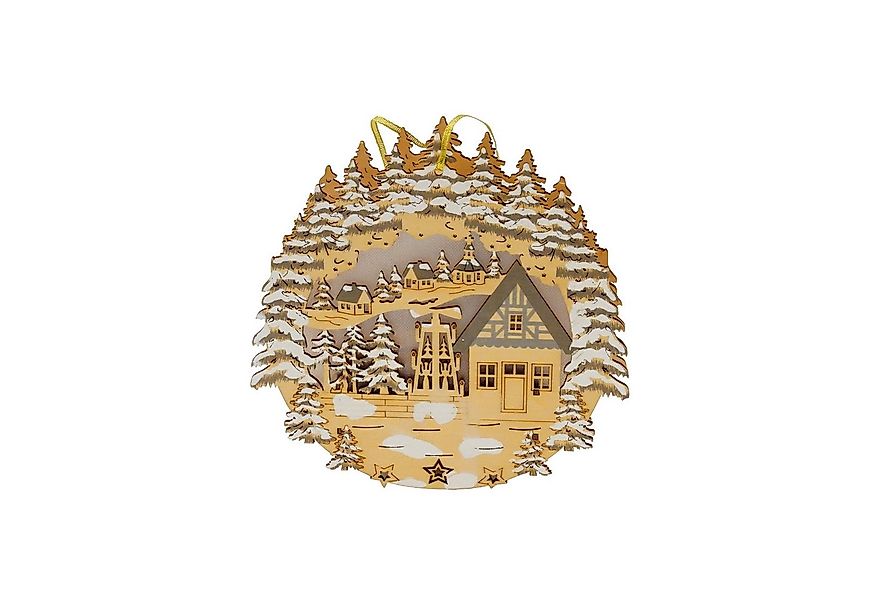 HTI-Living Beleuchtetes Fensterbild LED Fensterbild Dorfidylle, Weihnachtsd günstig online kaufen