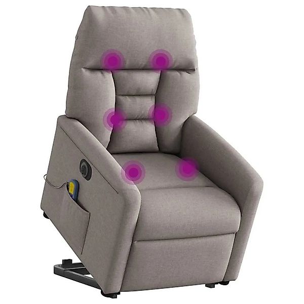 vidaXL Elektrischer Massagesessel mit Aufstehhilfe Taupe Stoff 3303069 günstig online kaufen
