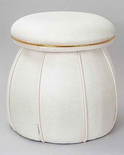 Qiyano Hocker Pouf Luana 300 Struktur Beige (1 St) günstig online kaufen