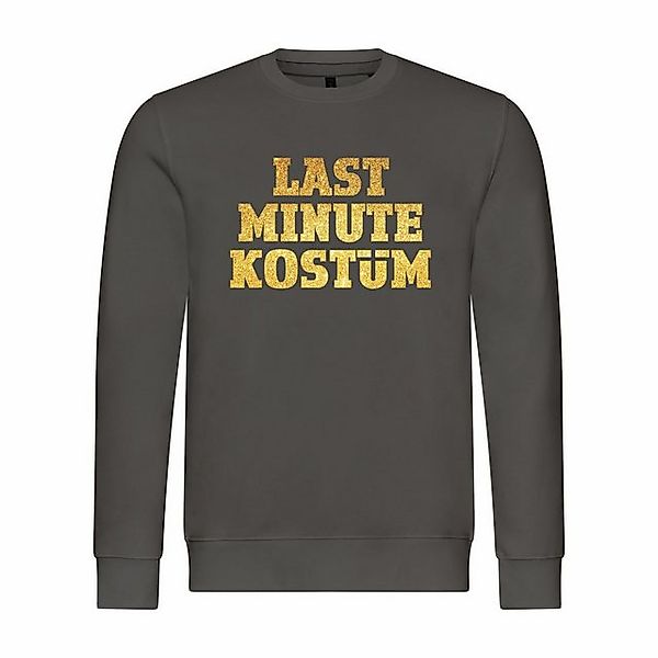 deinshirt Rundhalspullover Herren Pullover LAST MINUTE KOSTÜM Mit Print Mot günstig online kaufen