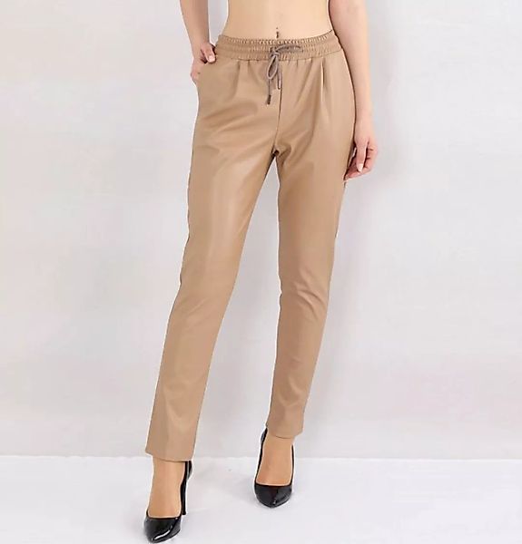 fashionshowcase Lederhose Damen Kunstleder-Hose mittlere Taille – Outdoorho günstig online kaufen