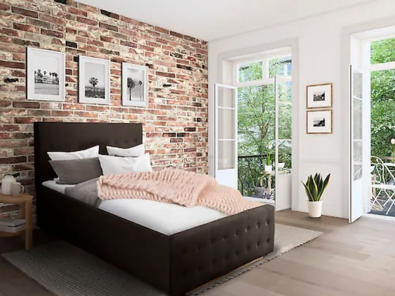 Home affaire Polsterbett "Vaine" in 5 Breiten, auch in Länge 220 cm, incl. günstig online kaufen