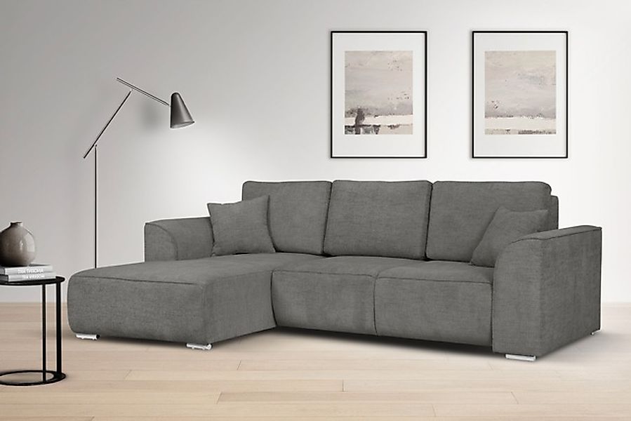 INOSIGN Ecksofa »BEATRICE optionale Schlafsofa mit Bettkasten, B/T/H: 265/1 günstig online kaufen