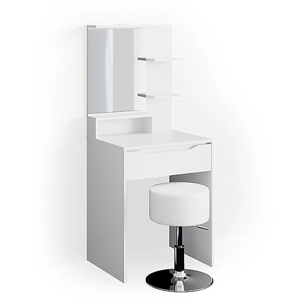 Vicco Schminktisch Ruben Weiß 60 cm mit Hocker günstig online kaufen