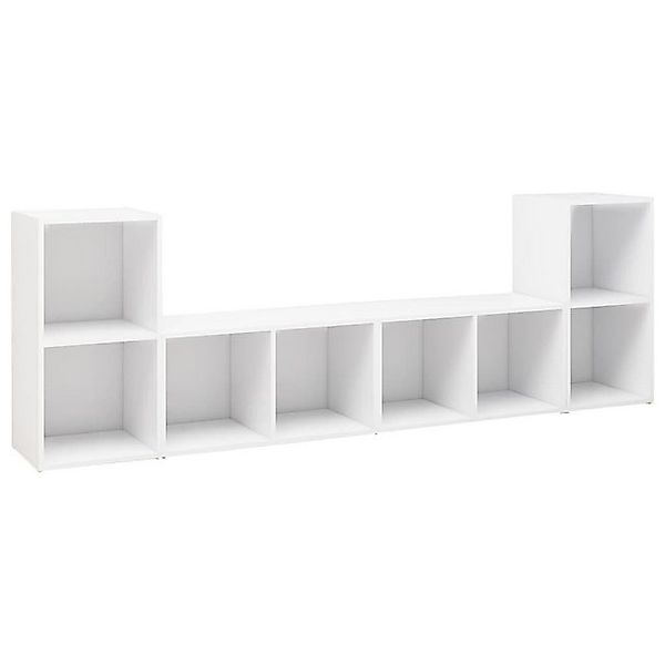 furnicato TV-Schrank TV-Schränke 4 Stk. Weiß 72x35x36,5 cm Holzwerkstoff (1 günstig online kaufen