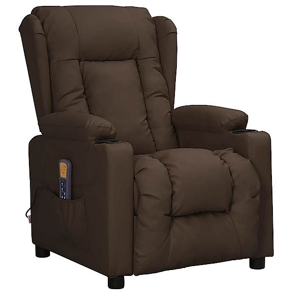 vidaXL Massagesessel Massagesessel mit Aufstehhilfe Braun günstig online kaufen