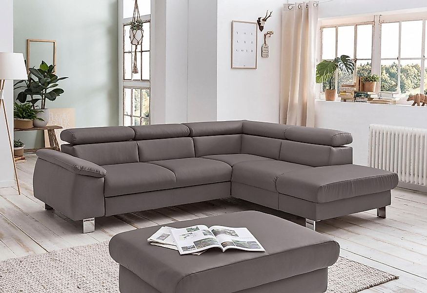 COTTA Polstergarnitur "Komaris L-Form", (Set), Set bestehend aus: Ecksofa m günstig online kaufen