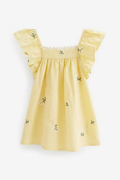 Next Sommerkleid Gerüschtes Kleid mit Stickereien (1-tlg) günstig online kaufen