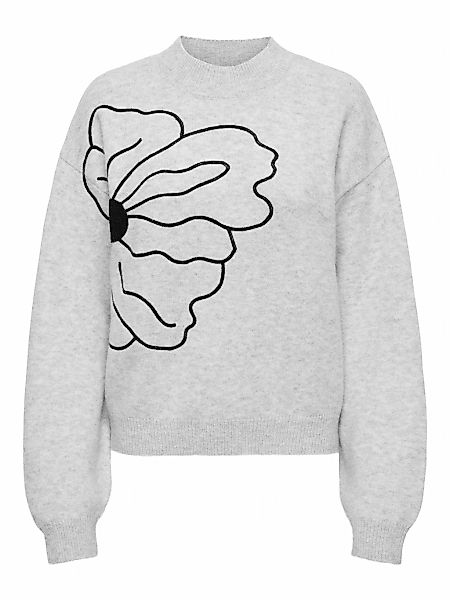 ONLY Strickpullover "ONLLOI LS HIGH NECK FLOWER PULL EX KNT" günstig online kaufen