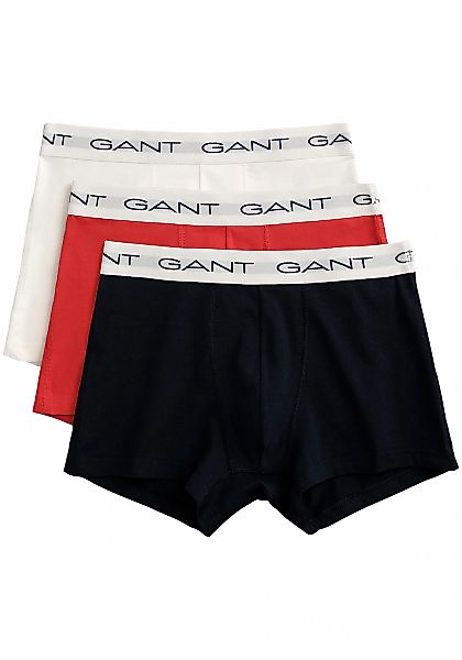 Gant Boxershorts Packung, 3, 3 Stk. mit elastischem Logobund günstig online kaufen