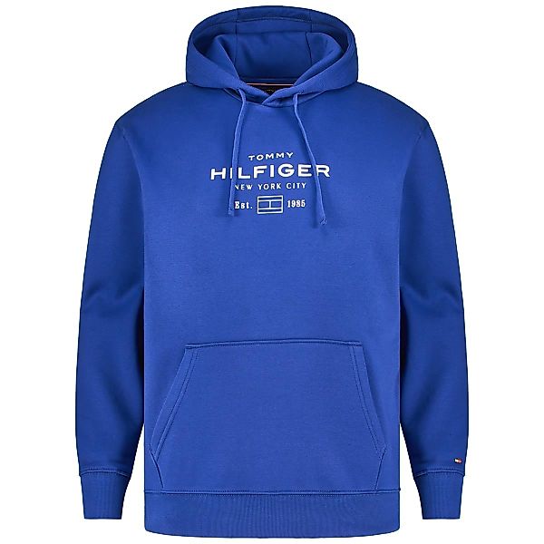 Tommy Hilfiger Hoodie aus Baumwollmischung Farbe royalblau Größe: 4XL günstig online kaufen