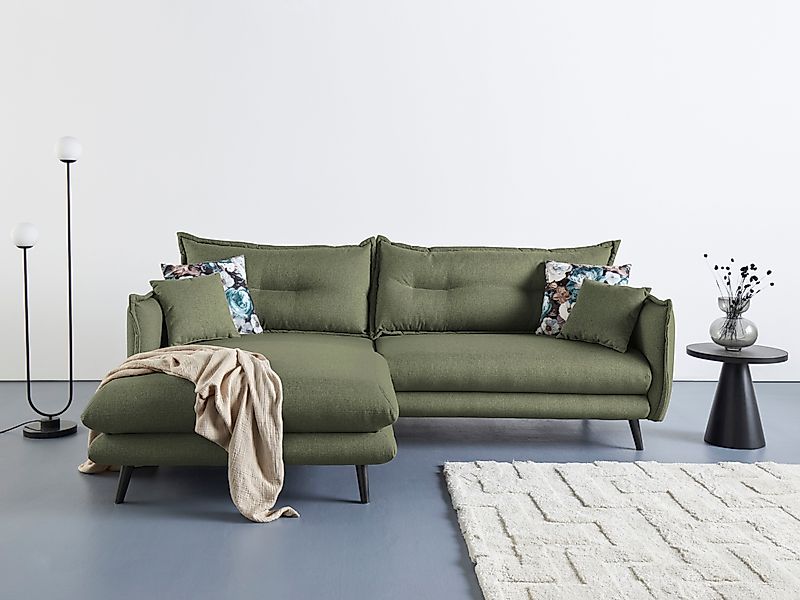 INOSIGN Ecksofa "Lazio modernes Design, bequem, schmale Armlehnen, OTTOs Ch günstig online kaufen
