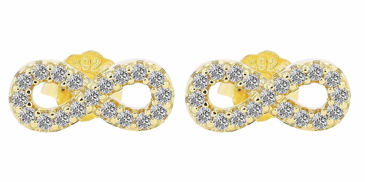 Adelia´s Paar Ohrhänger "Damen Ohrringe – Ohrstecker Unendlichkeitszeichen günstig online kaufen