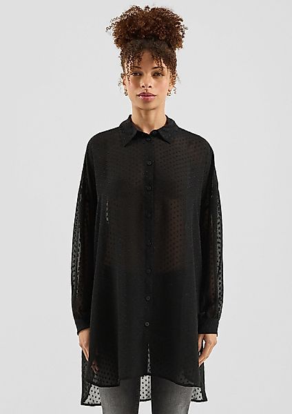 QS T-Shirt Bluse Leicht transparente Longbluse günstig online kaufen