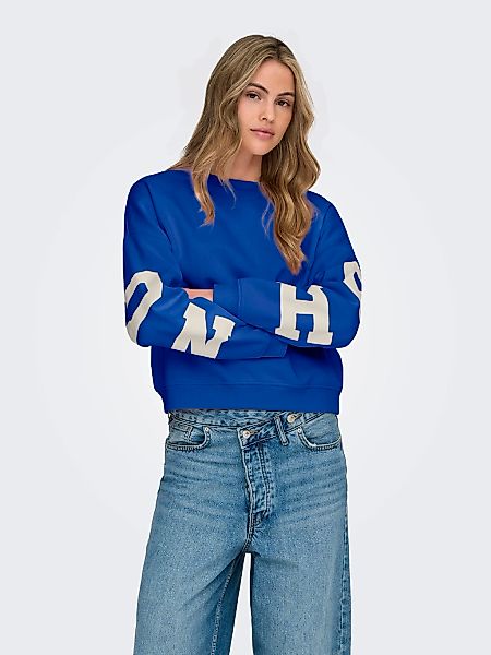 ONLY Sweatshirt "ONLSWEAT L/S BACK/SLEEVE PRINT SWT NOOS" günstig online kaufen