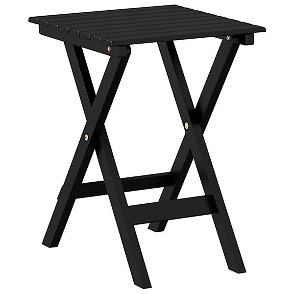 vidaXL Gartentisch Beistelltisch Klappbar Schwarz Massivholz günstig online kaufen