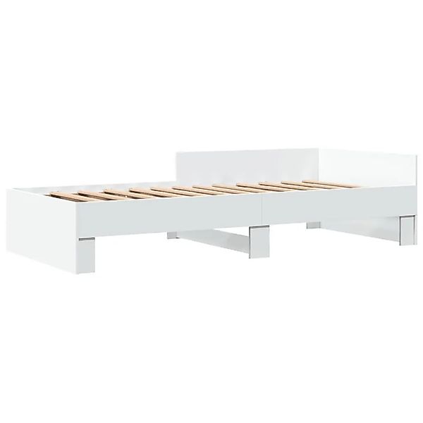 vidaXL Bettgestell Weiß 100x200 cm Holzwerkstoff 849572 günstig online kaufen