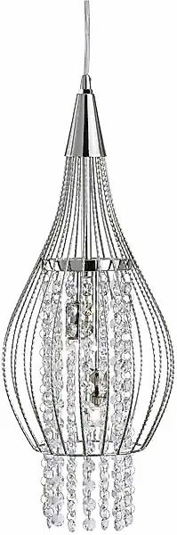 Searchlight Hängeleuchte »Rocket 2Lt Pendant - Chrome Metal & Crystal« G9 1 günstig online kaufen