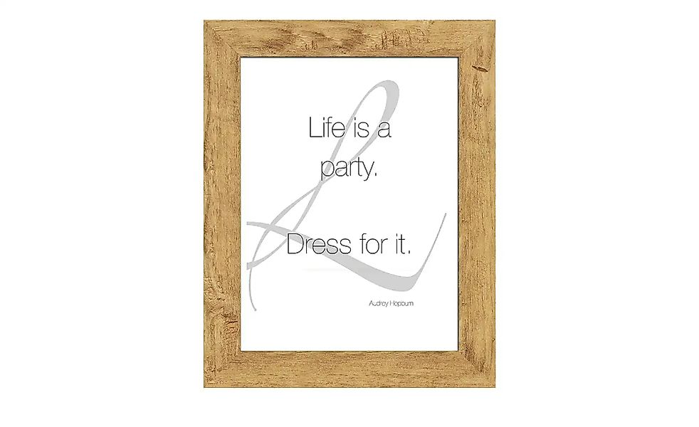 Bilderrahmen 18x24 cm  Hollywood ¦ holzfarben ¦ Massivholz ¦ Maße (cm): B: günstig online kaufen