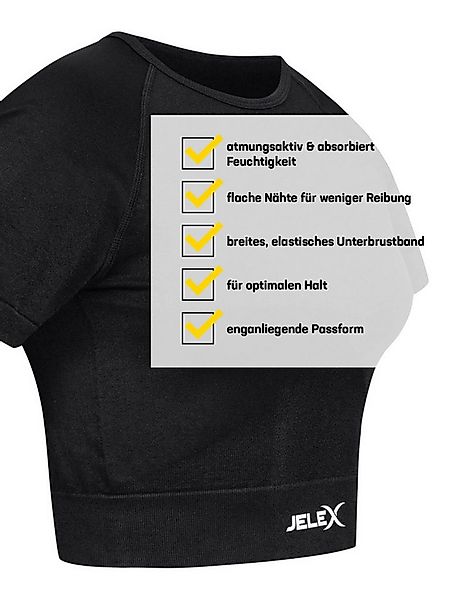 JELEX Sporttop JELEX Chiara Damen Fitness Kurzarm Top entwickelt für Workou günstig online kaufen