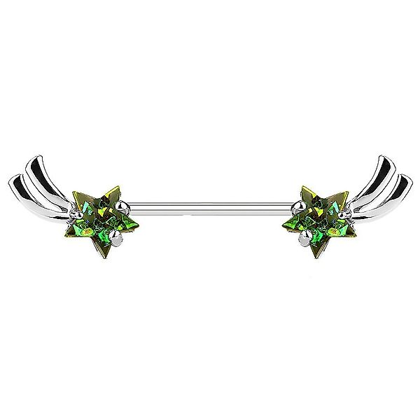 Taffstyle Intimpiercing Intim Brustpiercing Barbell Sternschnuppe günstig online kaufen