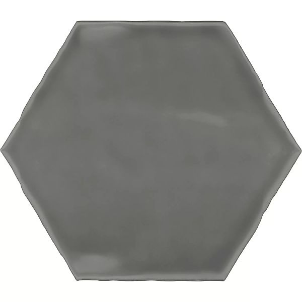 Wandfliese Artisa Hexagon Steingut Carbon Glasiert Glänzend 15 cm x 17,5 cm günstig online kaufen
