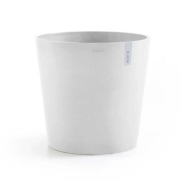 Ecopots Pflanztopf Amsterdam Weiss Ø 40 cm / Höhe 35 cm günstig online kaufen