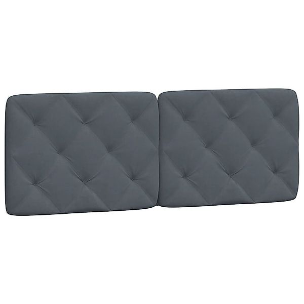 vidaXL Kopfteil Kopfteil-Kissen Dunkelgrau 120 cm günstig online kaufen