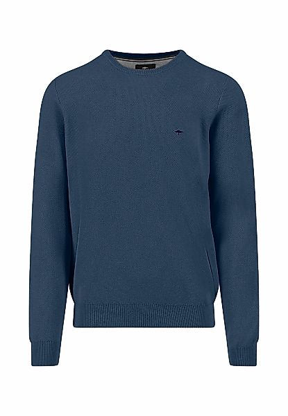 FYNCH-HATTON Rundhalspullover mit Logo Stickerei günstig online kaufen