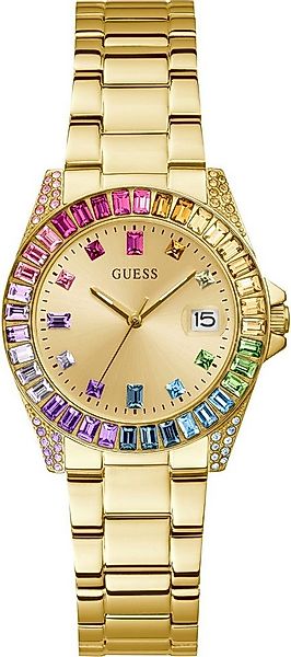 Guess Quarzuhr OPALINE GW0475L3, Armbanduhr, Damenuhr, Datum, Edelstahlarmb günstig online kaufen