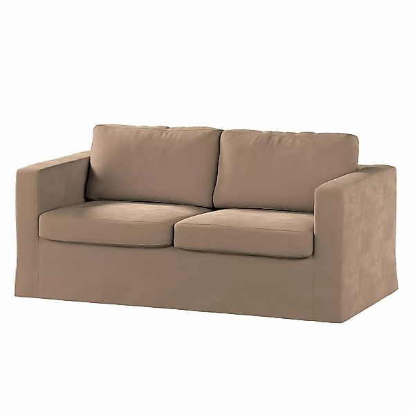 Bezug für Karlstad 2-Sitzer Sofa nicht ausklappbar, lang, beige, Sofahusse, günstig online kaufen