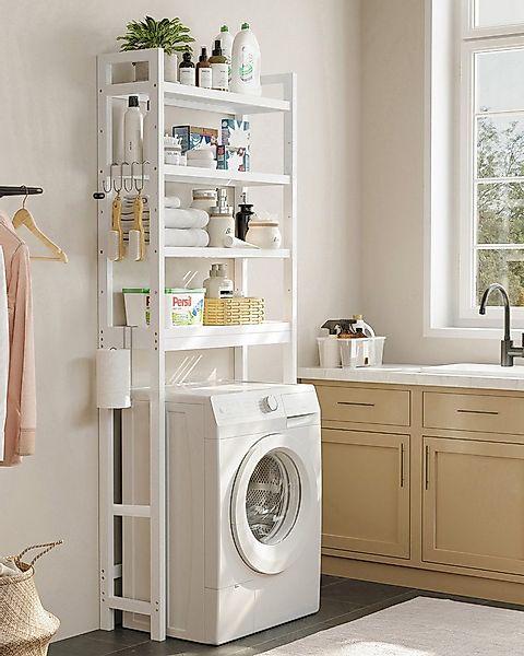 SONGMICS Badregal Toilettenregal, Waschmaschinenregal,4-stöckig, verstellba günstig online kaufen