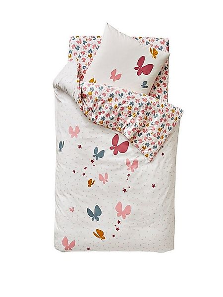 vertbaudet Bettbezug Kinder Bettwäsche-Set SCHMETTERLINGE günstig online kaufen
