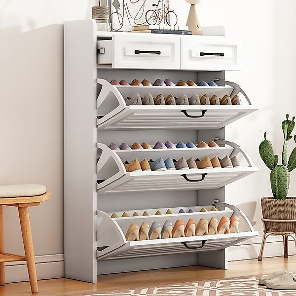 Flieks Schuhschrank (B80/T23,5/H125 cm, 1-St) Schuhkommode günstig online kaufen