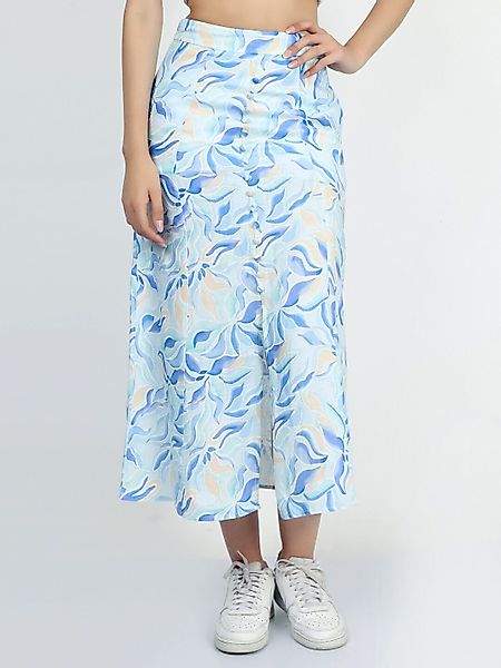 VICCI Germany A-Linien-Rock mit zartblauem Druck günstig online kaufen