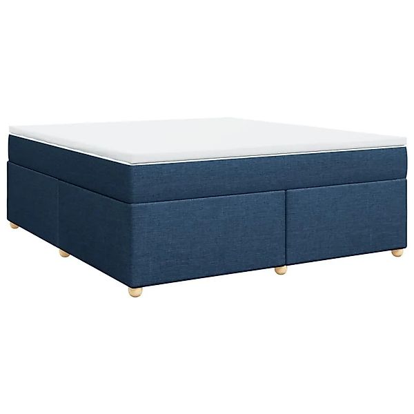 vidaXL Boxspringbett mit Matratze Blau 180x200 cm Stoff 3285400 günstig online kaufen