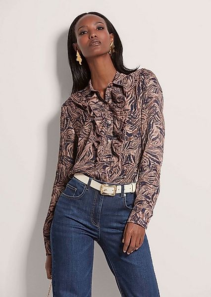 MADELEINE Hemdbluse Hemdbluse mit Rüschen-Dekoration günstig online kaufen