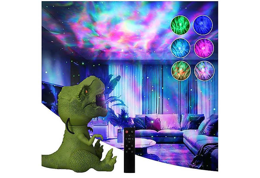 Rosnek Projektionslampe Sternenhimmel Projektor Dimmbar, Dinosaurier Nachli günstig online kaufen