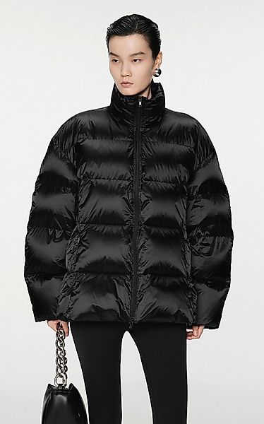 JNBY Daunenjacke Damen Oversize Daunenjacke mit Stehkragen Schwarz günstig online kaufen