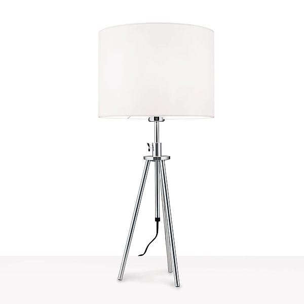 Orion Leuchten Tischleuchte Roger 1 x E27 Satin günstig online kaufen