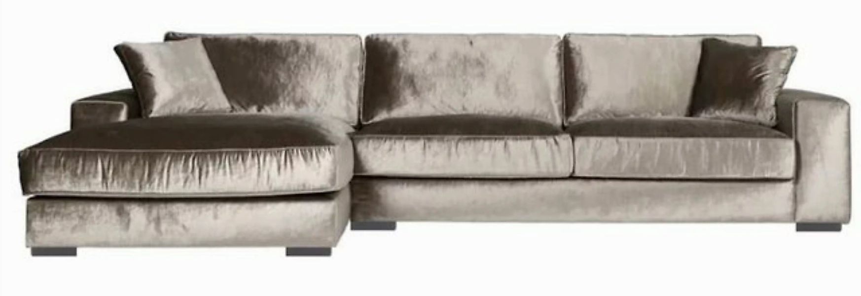 JVmoebel Ecksofa Braunes Ecksofa Stoff Wohnzimmer Design Couchen Polster So günstig online kaufen