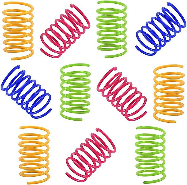 FELIXLEO Tier-Beschäftigungsspielzeug Katzenspielzeug Spirale Bunte Kunstst günstig online kaufen