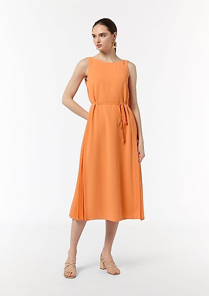 Comma Maxikleid Ärmelloses Midikleid aus Crêpe günstig online kaufen