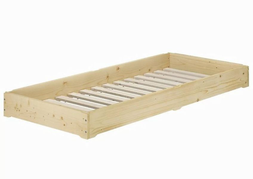 ERST-HOLZ Stapelbett Bettrahmen Funktionsbett Massivholzbett Fichte geölt 8 günstig online kaufen