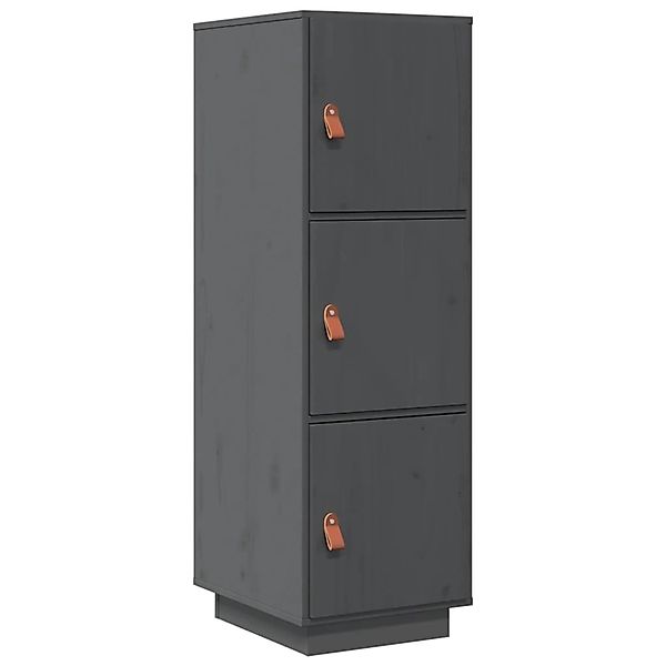 vidaXL Highboard Grau 34x40x108,5 cm Massivholz Kiefer 820169 günstig online kaufen