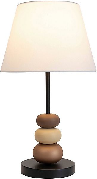 näve Tischleuchte Elina, ohne Leuchtmittel, H: 50cm, Textilschirm weiß, E27 günstig online kaufen